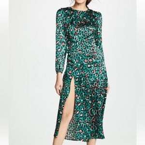 Green leopard dress, purchased from Shopbop. Excellent condition!